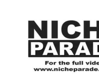 NICHE PARADE - Young&comma; Competitive Pornstars Jocelyn Stone And Kira Perez Enter Competition To Find Out Who Can make A fellow Cum Faster With Their Hands