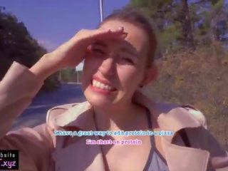 Public Agent Pickup 18 diva for Pizza &sol; Outdoor dirty film and Sloppy Blowjob