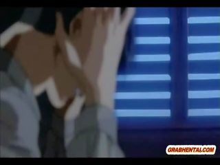 Bondage Japanese strumpet anime gets wax and marvelous poked