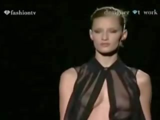 Oops - Lingerie Runway mov - See Through And Nude - On Tv - Compilation