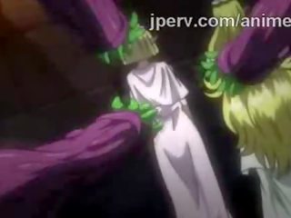 Superior elf princess screwed by bunch of tentacles in hentai vid