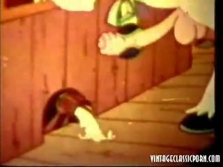 Clásico sucio vídeo dibujos animados