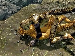 Private sex video clip of two argonians