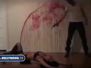 (LINDSAY LOHAN) Exclusive inviting Bloody Murder Photo shows 1.
